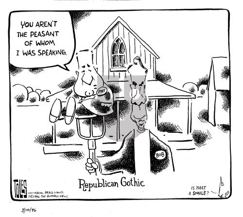Tom Toles on Sunday March 10, 1996 Comic Strip