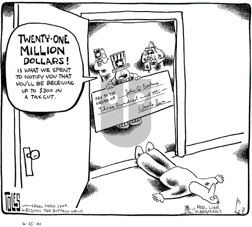 Tom Toles on Monday June 25, 2001 Comic Strip