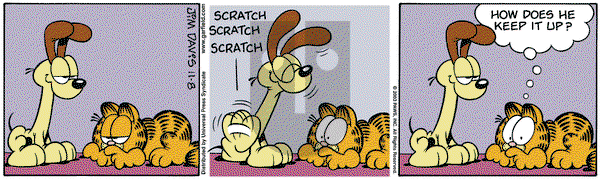 Garfield on Saturday November 8, 2003 Comic Strip
