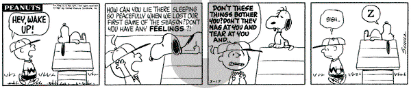 Peanuts on Friday March 17, 1967 Comic Strip
