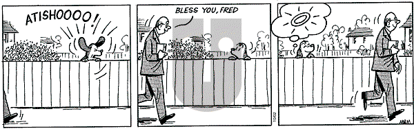Fred Basset on Thursday October 2, 2003 Comic Strip