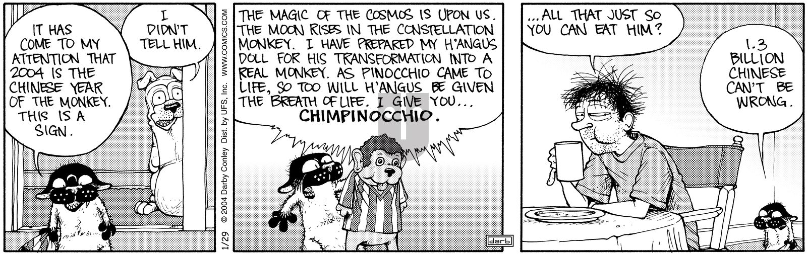 Get Fuzzy - Thursday January 29, 2004 Comic Strip