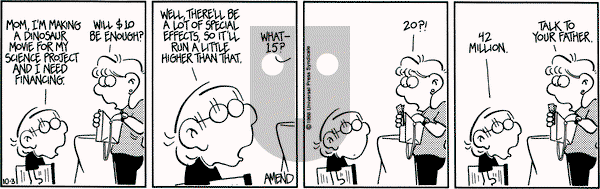 FoxTrot on Monday October 3, 1988 Comic Strip