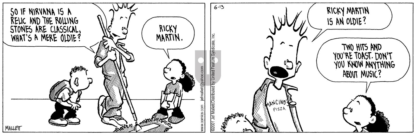 Frazz - Wednesday June 13, 2001 Comic Strip