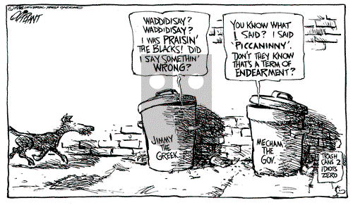 Pat Oliphant on Monday January 18, 1988 Comic Strip