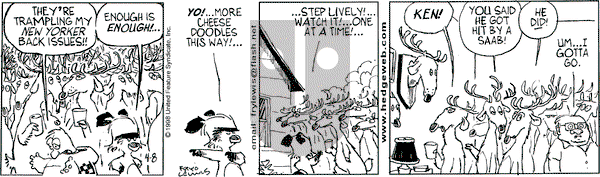 Over the Hedge on Wednesday April 8, 1998 Comic Strip