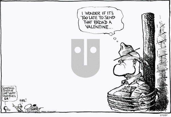Pat Oliphant - Wednesday February 12, 1997 Comic Strip