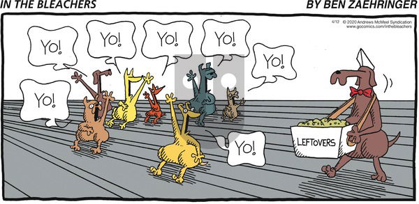 In the Bleachers on Sunday April 12, 2020 Comic Strip
