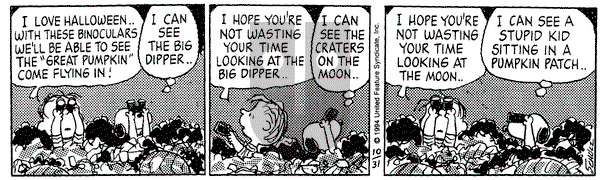 Peanuts on Monday October 31, 1994 Comic Strip