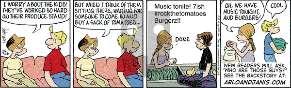 Arlo and Janis on Tuesday July 26, 2016 Comic Strip
