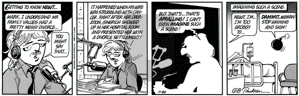 Doonesbury on Friday August 4, 1995 Comic Strip