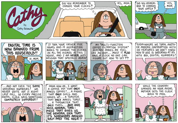 Cathy Classics on Sunday April 6, 1997 Comic Strip