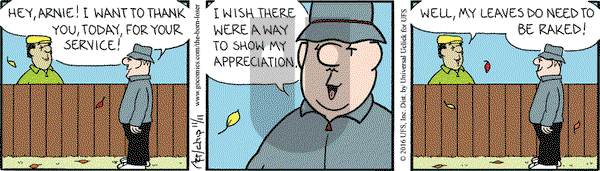 The Born Loser on Friday November 11, 2016 Comic Strip