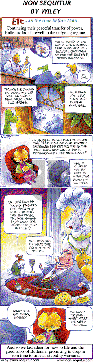 Non Sequitur on Sunday March 25, 2001 Comic Strip