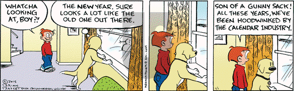 Red and Rover on Thursday January 1, 2015 Comic Strip