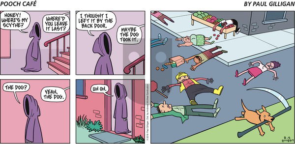 Pooch Cafe on Sunday August 5, 2018 Comic Strip