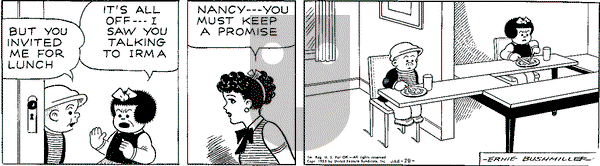 Nancy Classics on Wednesday February 12, 2025 Comic Strip