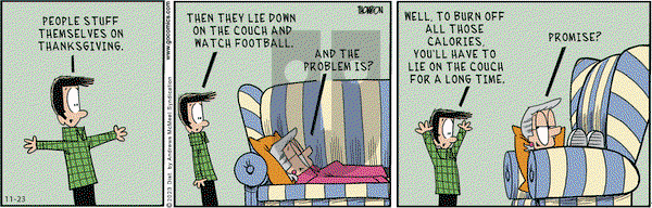 Grand Avenue on Thursday November 23, 2023 Comic Strip