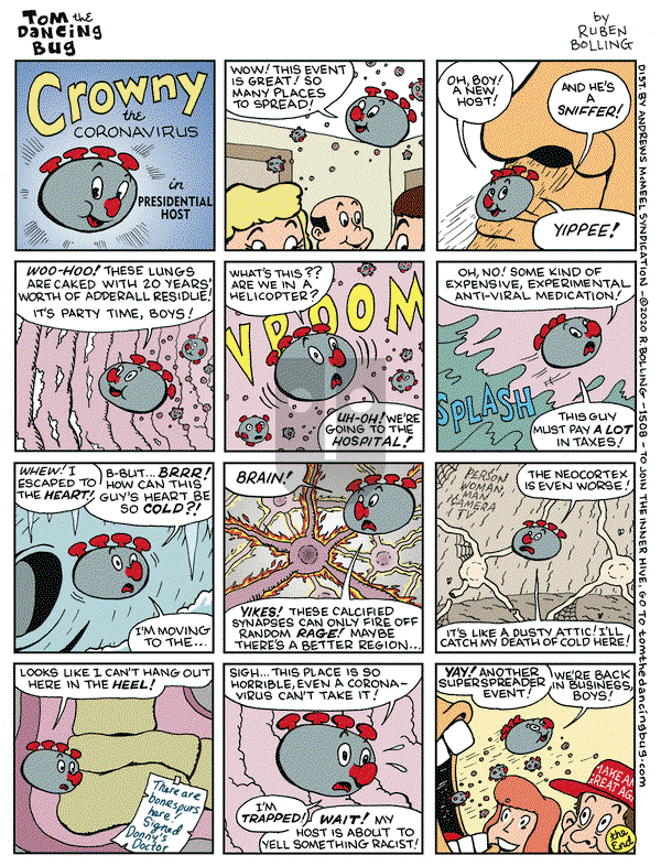 Tom the Dancing Bug on Friday October 16, 2020 Comic Strip