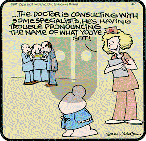 Ziggy on Friday April 7, 2017 Comic Strip