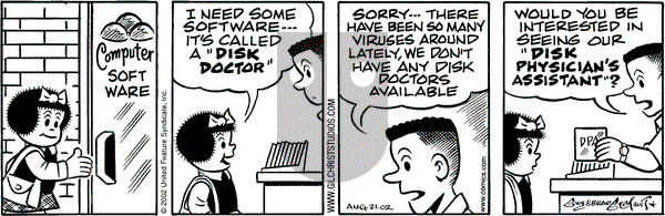 Nancy on Wednesday August 21, 2002 Comic Strip