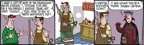 Monty on Saturday October 31, 2015 Comic Strip