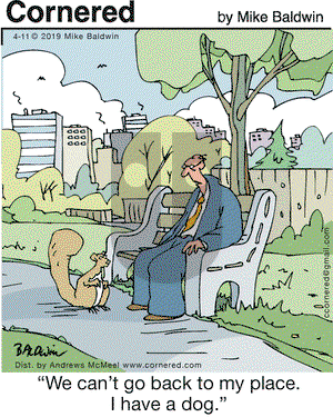 Cornered on Thursday April 11, 2019 Comic Strip