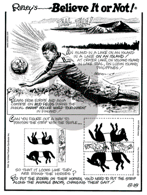 Ripley's Believe It or Not on Saturday August 18, 2007 Comic Strip