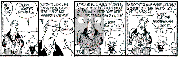 Monty on Wednesday November 9, 2005 Comic Strip