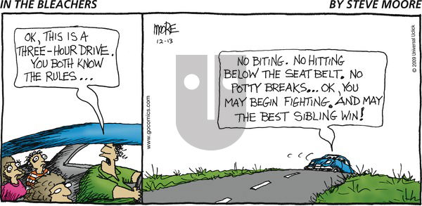 In the Bleachers on Sunday December 13, 2009 Comic Strip