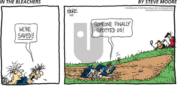 In the Bleachers - Sunday October 5, 2014 Comic Strip