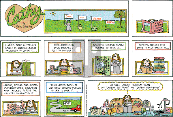 Cathy Classics - Sunday November 9, 2008 Comic Strip
