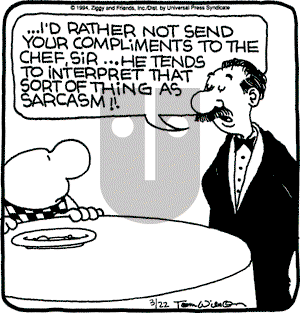 Ziggy on Tuesday March 22, 1994 Comic Strip
