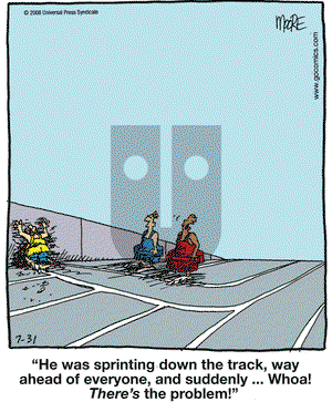 In the Bleachers on Thursday July 31, 2008 Comic Strip