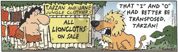 Frank and Ernest on Saturday July 22, 2006 Comic Strip