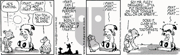 Over the Hedge on Monday June 2, 2003 Comic Strip