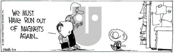 The Buckets on Monday September 13, 1999 Comic Strip
