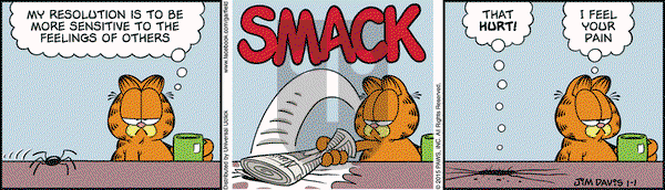 Garfield on Thursday January 1, 2015 Comic Strip