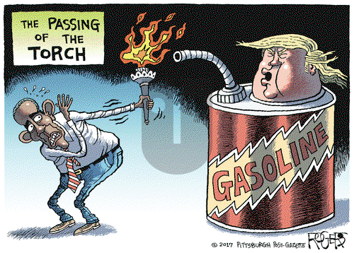 Rob Rogers on Thursday January 19, 2017 Comic Strip