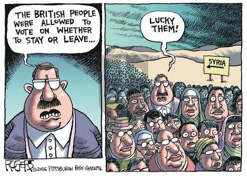 Rob Rogers on Thursday June 23, 2016 Comic Strip