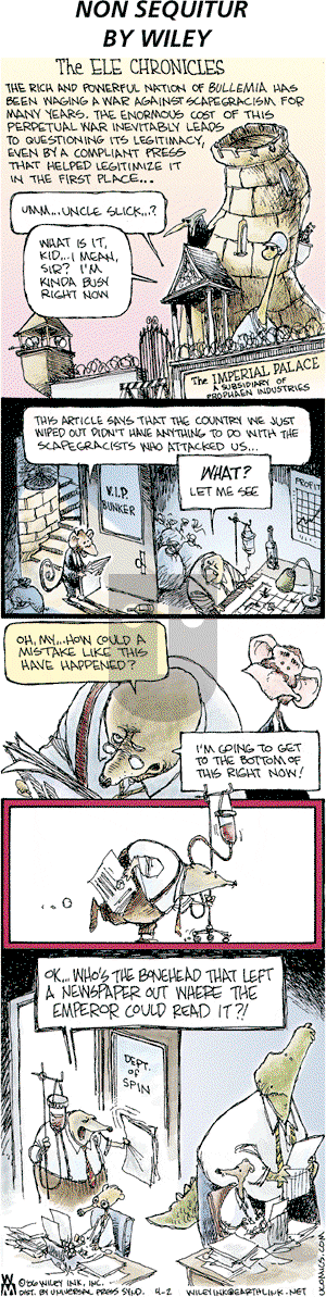 Non Sequitur on Sunday April 2, 2006 Comic Strip