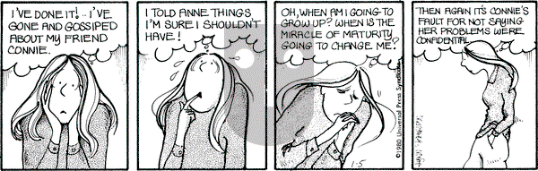 For Better or For Worse on Saturday January 5, 1980 Comic Strip