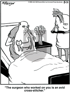 Close to Home on Wednesday December 12, 2001 Comic Strip