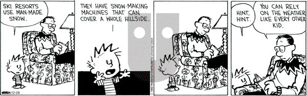 Calvin and Hobbes - Friday December 28, 2012 Comic Strip