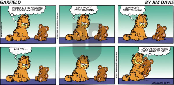 Garfield on Sunday August 29, 2010 Comic Strip