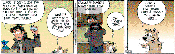Get Fuzzy on Saturday November 8, 2003 Comic Strip