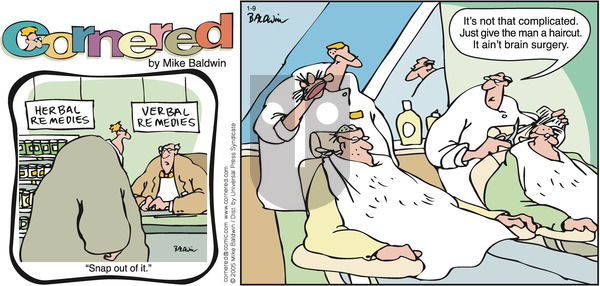 Cornered on Sunday January 9, 2005 Comic Strip