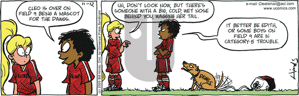 Cleats on Saturday November 12, 2005 Comic Strip