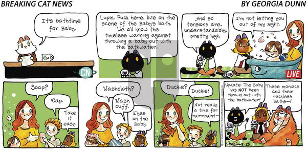 Breaking Cat News on Sunday July 28, 2019 Comic Strip