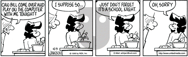 Arlo and Janis on Wednesday April 3, 1996 Comic Strip